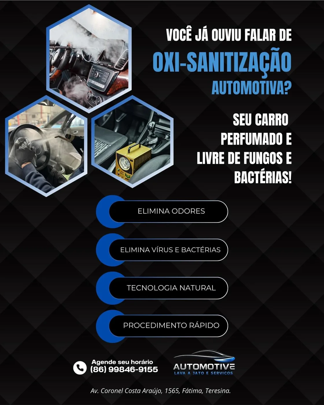 Oxi-sanitização com ozônio
